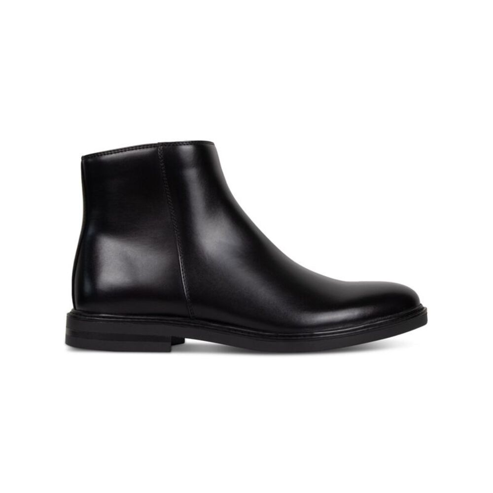 REACTION KENNETH COLE Mens Black Ely Round Toe Block Heel Boots Shoes 10.5 M - Picture 2 of 2